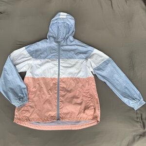 Vintage Blue and Pink Windbreaker